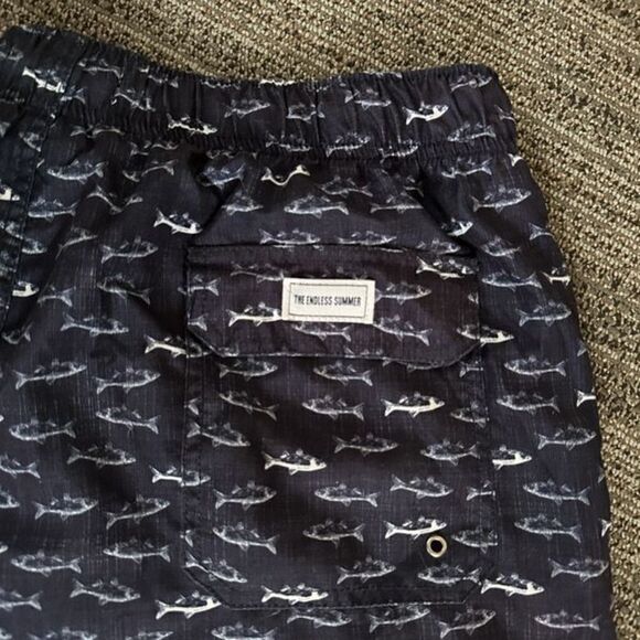 The Endless Summer Navy Fish Swim trunks XXL - Picture 8 of 12